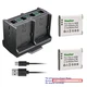 Kastar Battery Quadruple Charger for Olympus Stylus 1020, 1030SW, Stylus 9000