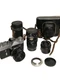 VINTAGE ZENIT E CAMERA AND LENSES AND CASES