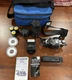 UNTESTED Canon AE-1 Program Camera Vivitar 52mm Skylight 188A Speedlite Kiwi Bag