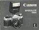 Original Manual for Canon Speedlite 188A Flash