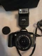 Canon EOS 5000 35mm Camera.Canon EF 38-76mm Zoom Lens/minolta Flash Bag New Batt