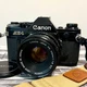Canon AE-1 SLR 35mm Film Camera Black w/ Canon Lens FD 50mm F1.8 s.c.!