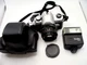 Promaster 2500 PK Super 50mm lens 35mm SLR Film Camera - Case and Flash - Tested