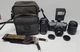 Yashica FX-2 35mm SLR Camera With 3 Lens and Extras TESTED Please Read