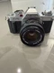 Exc Canon AV-1 Black SLR 35mm Film Camera FD 50mm f/1.8 Lens JAPAN