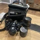 Minolta Maxxum 7000 35mm SLR Film Camera 2 Lenses And Bag Untested