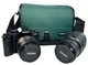 Sigma SA-7N Film Camera Kit w/ Macro 28-80mm Lens 70-300mm Lens Camera Case Bag