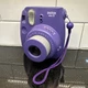 Fuji Instax Mini 8 Fujifilm Instant Film Camera Purple - Tested & Working