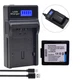 Battery +LCD Micro Charger for Panasonic CGR-DU07 CGA-DU07 PV-GS150 PV-GS180