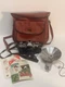 Canon AE-1 Camera With manuals &  A Heiland Tilt-o-Mite Flash - Camera Works