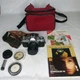 Canon AE-1  35mm Film Camera Black + NEW FD 50mm f/1.4 From JAPAN