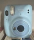 Fujifilm Instax Mini 11 Instant Camera Blue Built-in Flash Selfie Mirror