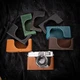 For Canon Canonet QL17 GIII QL19 GIII Real Leather Half Camera Case Bag Cover
