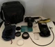 Olympus OM40 35mm SLR Film Camera + 28-80mm & 80-200mm Lens + Case & Accessories