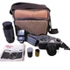 Asahi Pentax K1000 35mm SLR Film Camera 2 Lenses Coastar Bag Electronic Flash