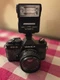 Yashica FX-3 35mm SLR Film Camera + DSB 50mm 1:1.9 Lens + Flash