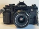 Vintage Canon AE-1 35mm SLR Camera Black Body w/FD 28mm 1:2.8 Lens  