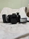 Olympia DL2000A 35mm Film Camera Canon FD Mount w Flash Untested