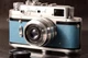 ZORKI 4 Serviced CLA USSR LEICA 35mm Film Blue Camera Industar-50 3.5/50mm Lens