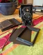 Voigtlander Avus 9x12 Camera w/ 3 Backs & Rangefinder Skopar F4.5 135mm *READ*