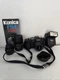 Konica FS-1 35mm Film Camera W/2 Lenses, Vivitar Flash And Eyecap To Reflect Sun