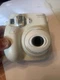 FUJIFILM  #16162434 Instax Mini 7S White Instant Fim Camera Used Un Tested Clean