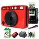 Leica Sofort 2 Hybrid Instant and Digital Camera + Instant Film 20 Sheets Red