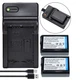 2X NP-FW50 Battery +Charger For Sony Alpha A6500 A7II A7S NEX-3 SLT-A55V SLT-A35