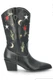 Womens No Boundaries Black Cowgirl Western Boots Novelty Cactus Moon Star 7 New