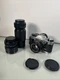 CANON AE-1 PROGRAM 35mm FILM CAMERA w CANON FD 50mm f/1.8 Vivitar 80-200 & 28-50