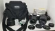 Nikon N65 35mm Camera w/AF Nikkor 28-100mm AF Nikor 70-300mm Lens HB 15 Bag READ