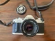 Vintage Canon Av-1 Camera With Toshiba ES-25L Flash