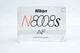 Nikon N8008S Manual Instruction