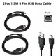 2XUSB Data Cable Cord For Olympus C-211 C-3000 C-3020 C-3030 C-3040 C-4040 C-700
