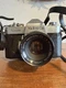 Yashica TL-Super 50mm SLR Film Camera with Case NOT TESTED As-Is