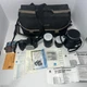 Minolta Maxxum 400si 35mm SLR bundle Case And Extra Accessories