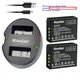 Kastar Battery Dual USB Charger for Fuji NP-W126 BC-W126 & Fujifilm X-T30 Camera