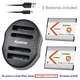 Kastar Battery Dual USB Charger for Sony NP-BN1 BC-CSN Sony Cyber-shot DSC-W650