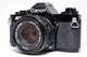Canon AV-1 35mm SLR Film Camera Black Body w/50mm f/2 Lens Set from Japan
