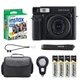 Fujifilm Instax Wide 400 Camera (Jet Black) w/ Case & 20 Wide Film