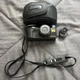 Olympus Superzoom 120 Camera 35mm Film Remote Point and Shoot Black Case WORKS!
