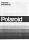 Polaroid 600/600SE Professional Pack Film Cameras Instruction Manual Reprint