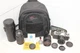 Vintage Minolta XG-1 SLR 35mm Film Camera BUNDLE, 3 lenses, bag, GUC! WORKS!!!