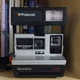 Polaroid Sun 600 LMS Instant Film Camera for 600 Film w/ Strap Black/Silver