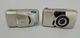Pair of Olympus 35mm Film Compact Cameras (1)Stylus 105 & (1)Unknown AS-IS/Parts