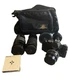 Nikon FE 35mm Film SLR Camera Lot W/ 50mm 1:1.8 Lens 4 Extra Lenses MGM Bag READ