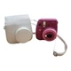 Fujifilm instax mini 9 Instant Camera Purple pink with white case