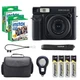 Fujifilm Instax Wide 400 Camera (Jet Black) w/ Case & 40 Wide Film