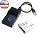 Battery + USB Charger For Casio Exilim Zoom EX-Z40 EX-Z450 EX-Z50 EX-Z500 EX-Z55