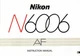NIKON N6006 AF ORIGINAL INSTRUCTION MANUAL (NK3128)